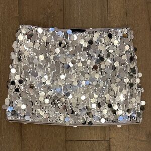 Cider Sequin Mid Waist Mini Skirt
